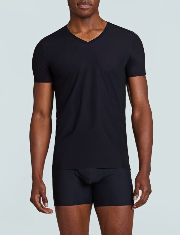 Men s Classic Microfiber V-Neck Undershirt For Cheap - Image 2