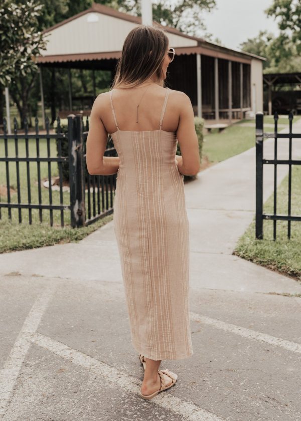 MEDIUM: Stripe Twist Front Dress (READ SIZING) For Cheap - Image 4