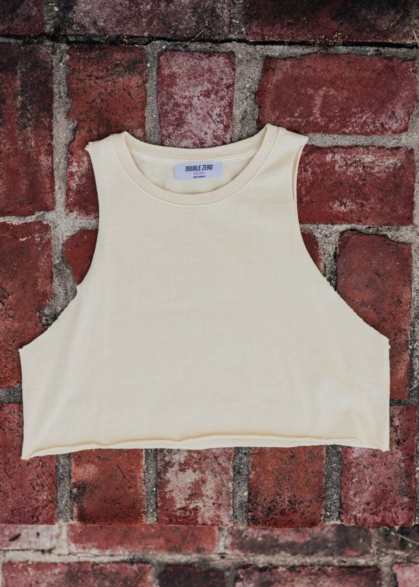 Crop Cotton Tank *YELLOW Online