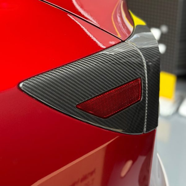 2024+ | Model 3 Highland Refreshed Charging Port Overlay (1 Pair) - Real Molded Carbon Fiber For Cheap - Image 4