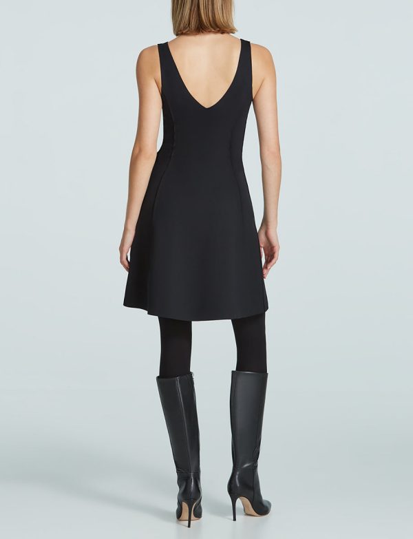 Neoprene V-Neck Founder Dress For Cheap - Image 3