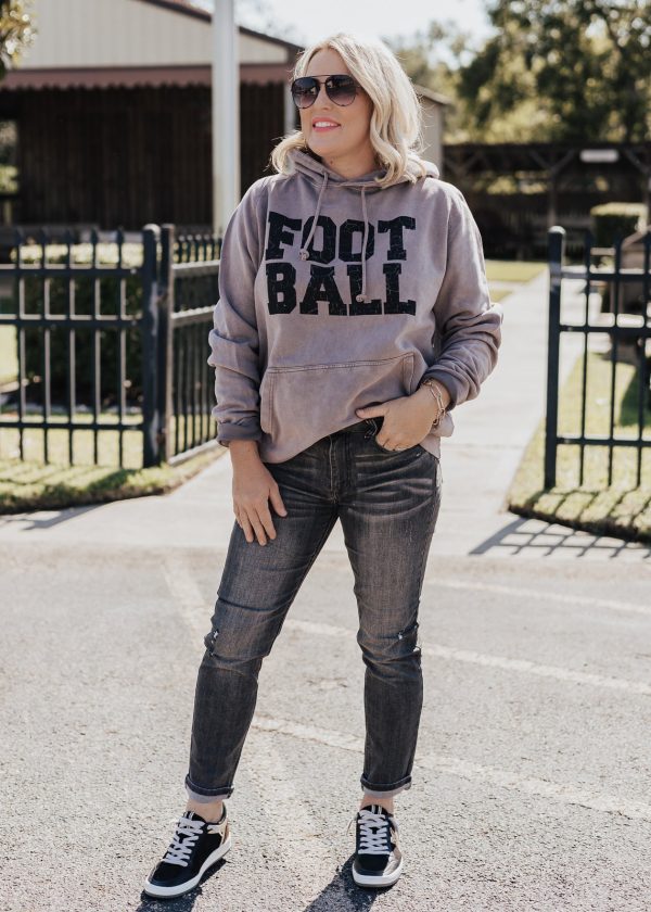 Football Vintage Raglan Hoodie *Zinc(Grey Purple)  (S-3X) For Sale - Image 2