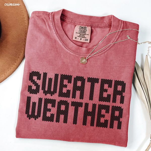 Pre-Order: Sweater Weather Tee *13 Colors (S-3X) For Cheap - Image 5