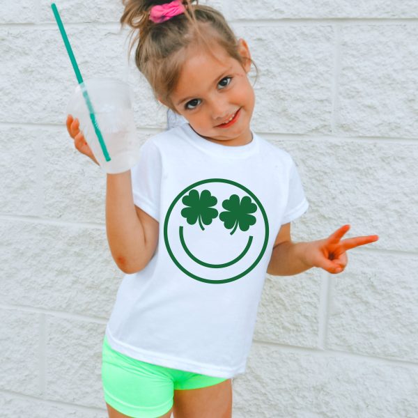 YOUTH Shamrock Eyes Tee *2 Colors (XS-XL) Online Sale - Image 3