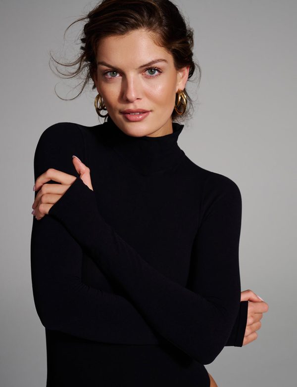 Ballet Long Sleeve Turtleneck Bodysuit Online Sale - Image 4