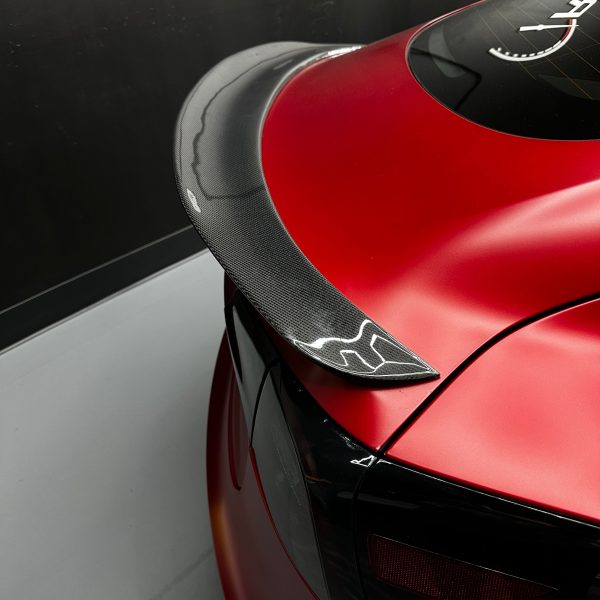 2017-2023 | Model 3 Europa Rear Spoiler - Real Molded Carbon Fiber For Cheap