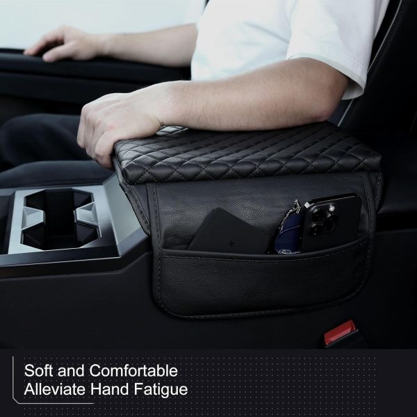 Cybertruck Padded Armrest Cover with Side Pockets Cheap - Image 5