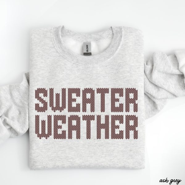PRE-ORDER: Sweater Weather Sweatshirt *7 Colors (S-3X) Online Sale - Image 2