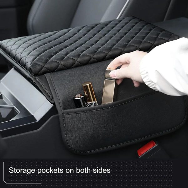 Cybertruck Padded Armrest Cover with Side Pockets Cheap - Image 3