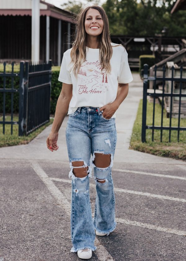 Risen Panga Flare Jeans (1-15 & 1x-3x) Online now - Image 2