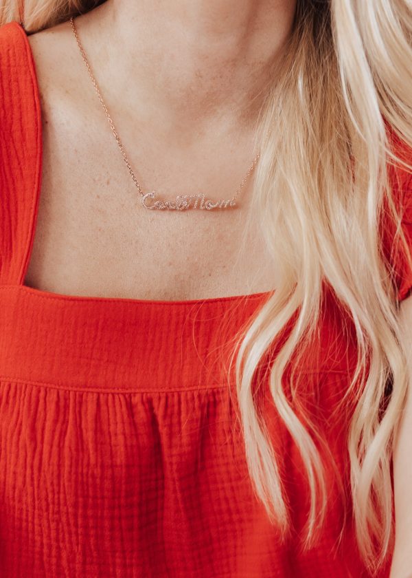 Rose Gold Cool Mom Necklace Online Sale