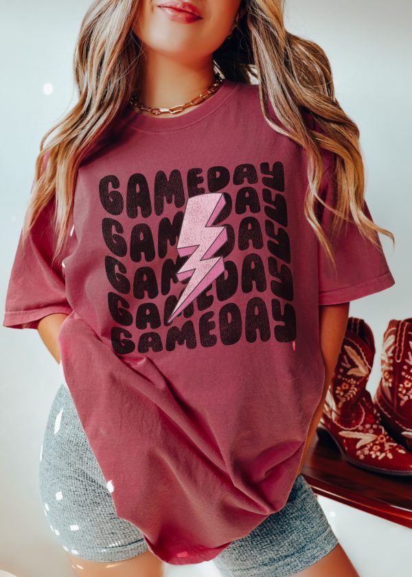 *Game Day Lightning Bolt Tee *9 Colors (S-4X) Supply