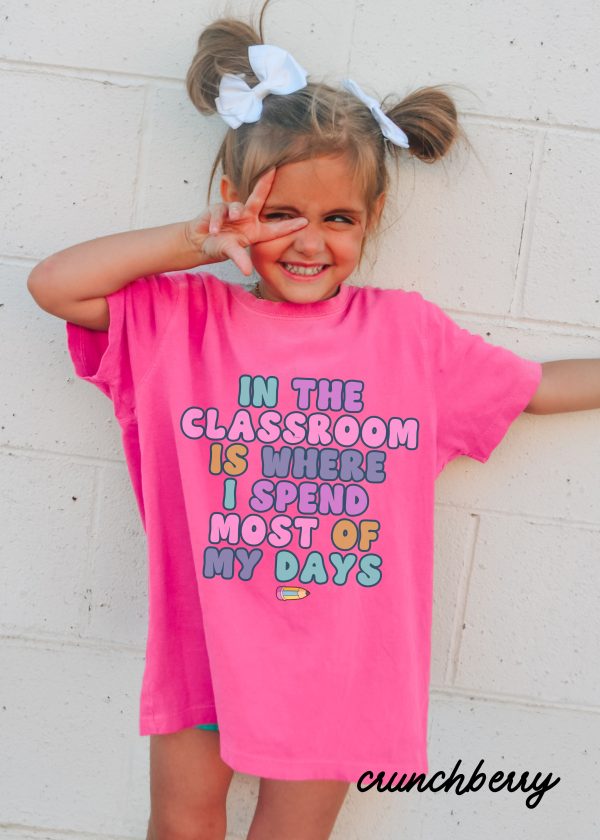 *Youth In the Classroom Tee *6 Colors (XS-XL) For Discount