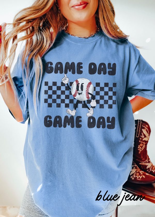 *Youth Game Day Baseball Mascot Tee *6 Colors (XS-XL) Online now - Image 3