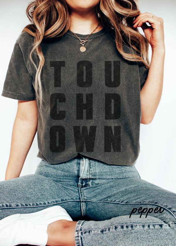 *Youth TOUCHDOWN Football Tee *7 Colors (XS-XL) Cheap - Image 4