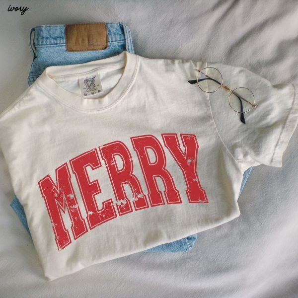 Pre-Order: Merry University Tee *6 Colors (S-3X) on Sale