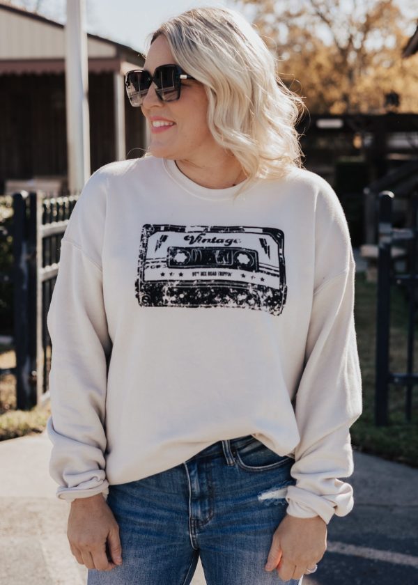 Vintage Cassette Sweatshirt *Dust (S-2X) Supply