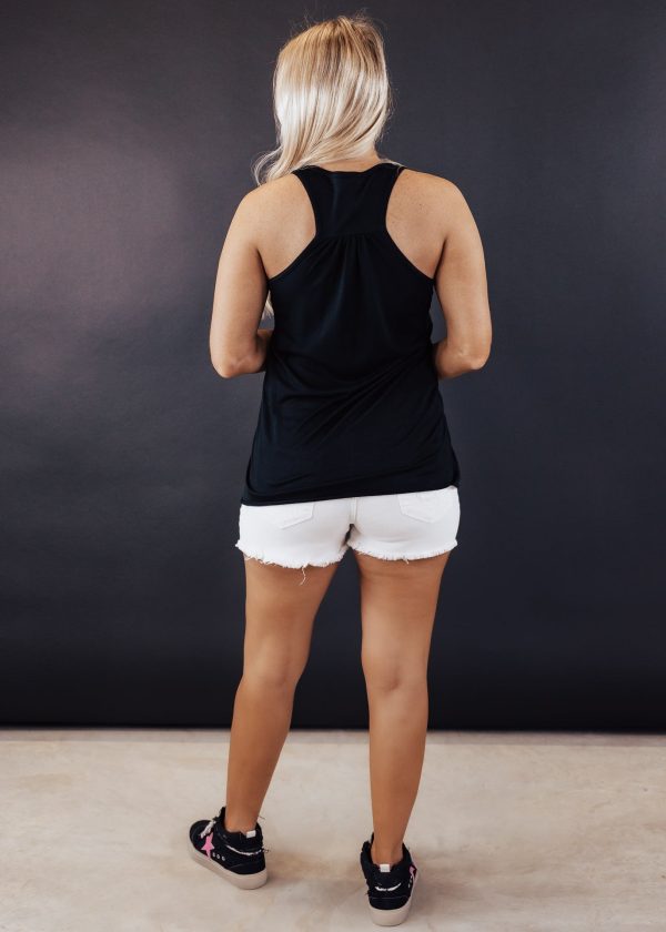 USA Flowy Tank *Black (XS-2X) Online - Image 4