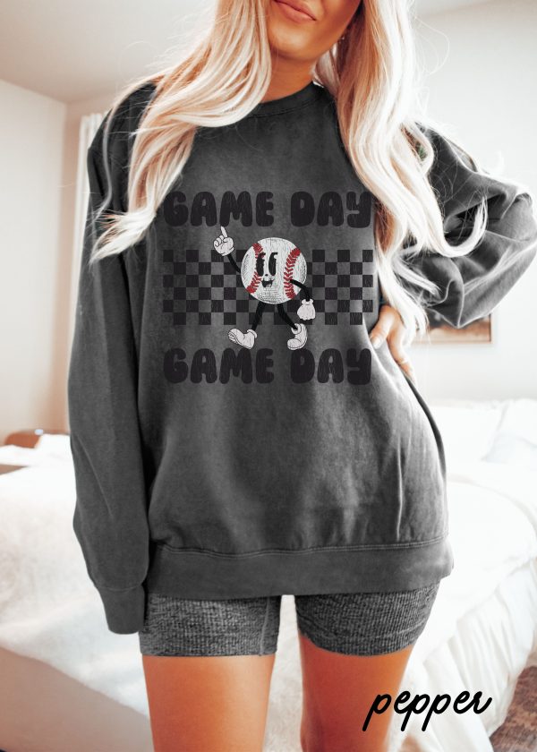 *Game Day Baseball Mascot Comfort Colors Sweatshirt (S-2X) For Cheap - Image 2