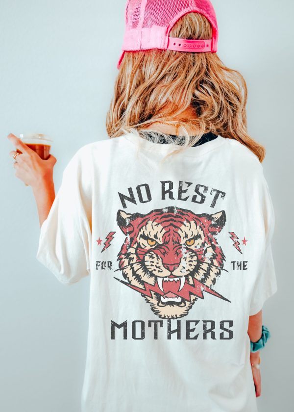 *No Rest for the Mothers BACK PRINT Tee *11 Colors (S-3X) Supply - Image 4