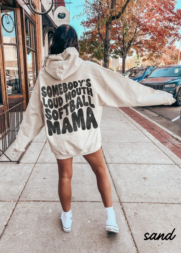 *Loud Mouth SOFTBALL Mama Hoodie *9 Colors (S-5X) Supply