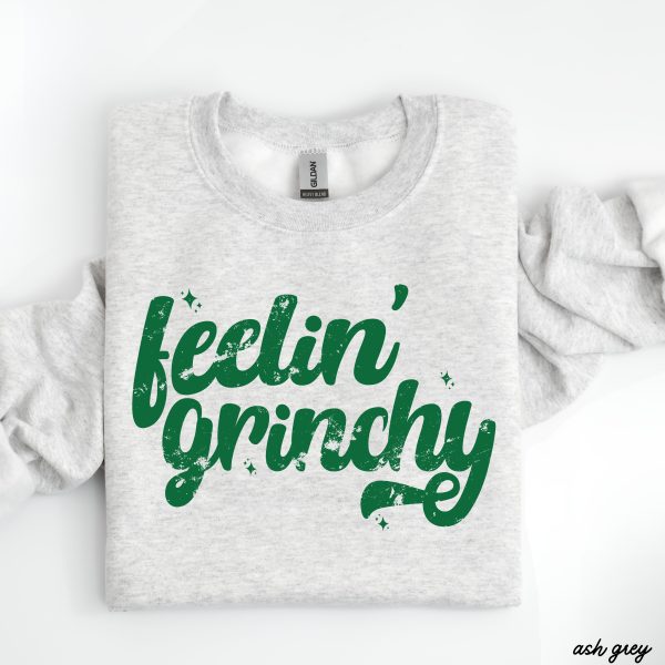 Pre-Order: Feelin  Grinchy Sweatshirt *6 Colors (S-3X) Sale - Image 4