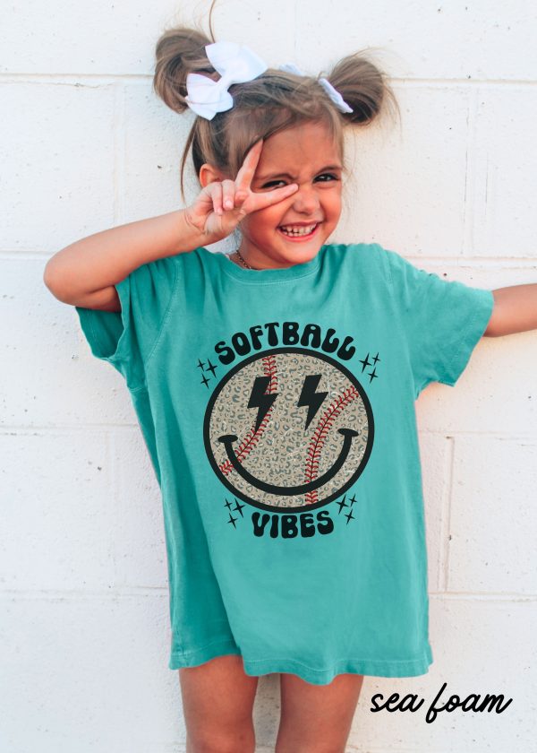 *YOUTH Softball Vibes Tee *8 Colors (S-3X) For Discount - Image 4
