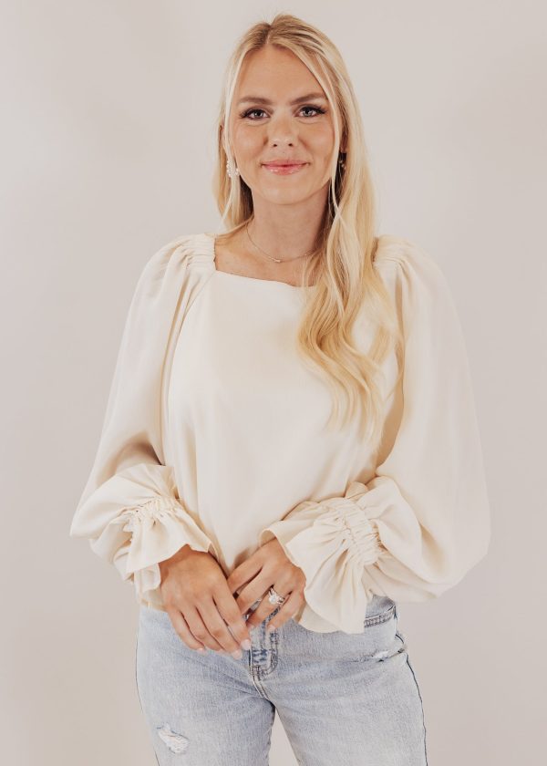 Mary Long Sleeve Blouse *CREAM on Sale - Image 5