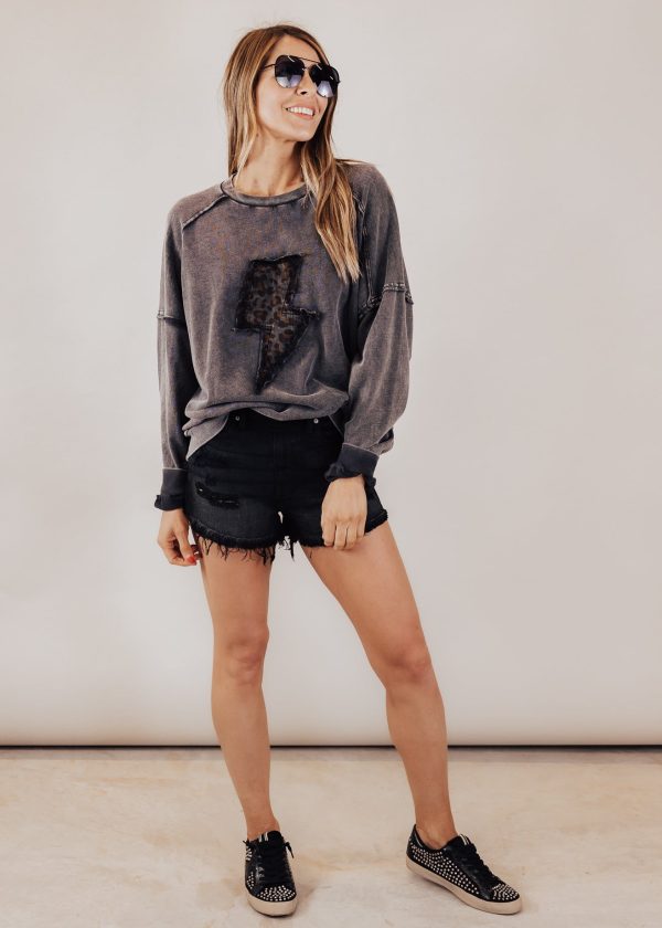 Eunina Saxton Shorts (XS-3X) *BLACK WASH Online Hot Sale - Image 2