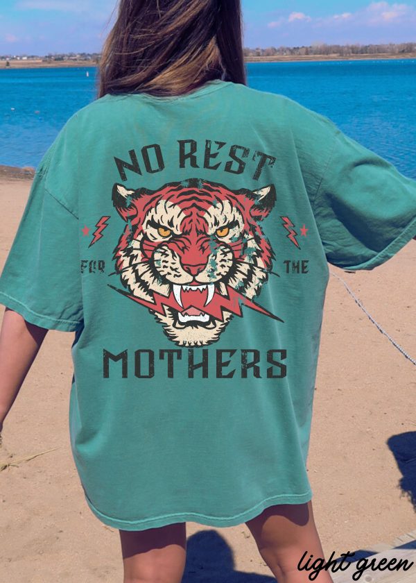 *No Rest for the Mothers BACK PRINT Tee *11 Colors (S-3X) Supply - Image 2