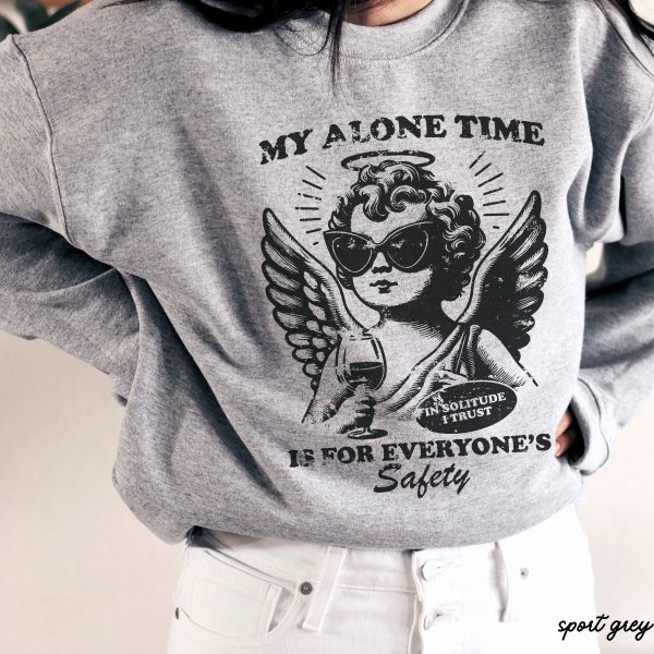 PRE-ORDER: My Alone Time Sweatshirt *5 Colors (S-3X) Online - Image 4
