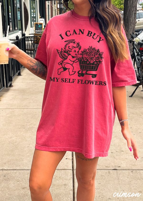 Buy Myself Flowers Tee *5 Colors (S-3X) Cheap - Image 5