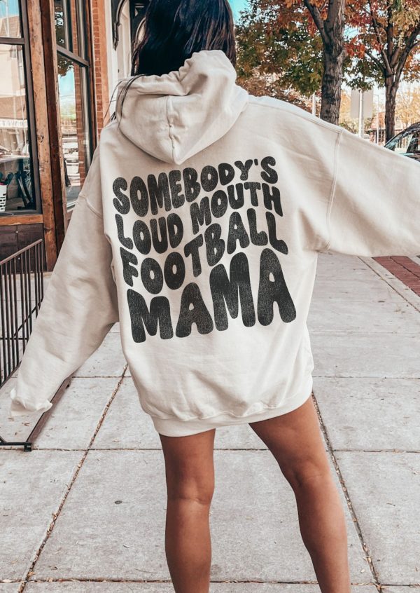 *Loud Mouth FOOTBALL Mama Hoodie *5 Colors (S-5X) Online Hot Sale