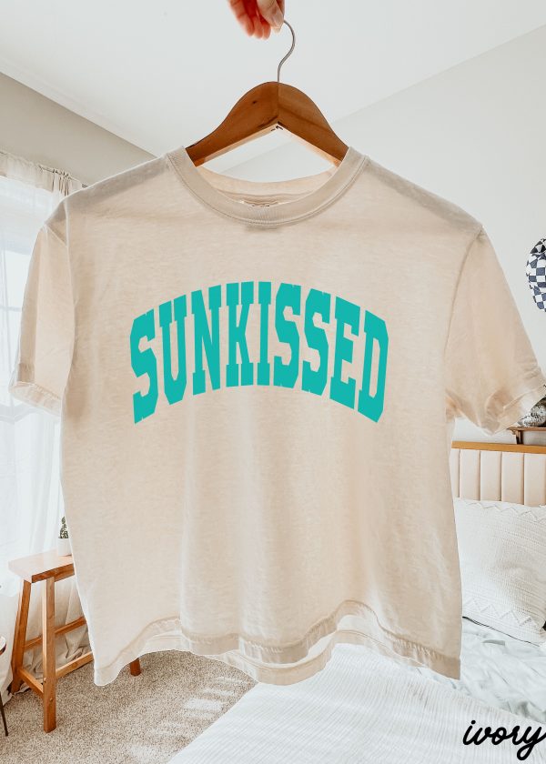 PRE-ORDER: Sunkissed CROP Tee *3 Colors (S-2X) on Sale - Image 2