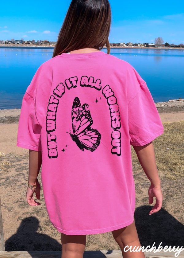 *BACK PRINT What If It All Works Out Tee *9 Colors (S-3X) Hot on Sale