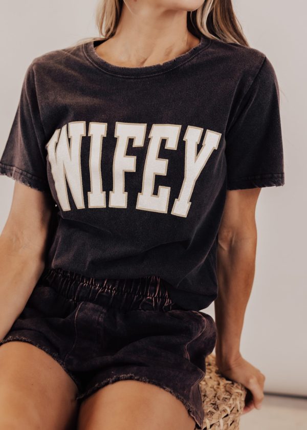 #70 Wifey Top *VINTAGE BLACK Fashion - Image 3