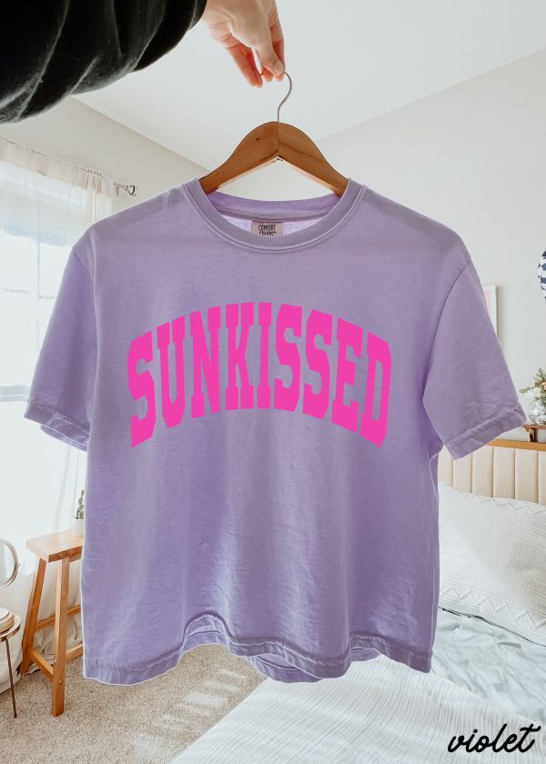 PRE-ORDER: Sunkissed CROP Tee *3 Colors (S-2X) on Sale