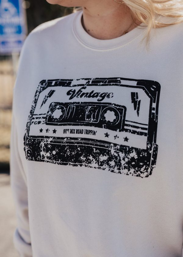 Vintage Cassette Sweatshirt *Dust (S-2X) Supply - Image 5