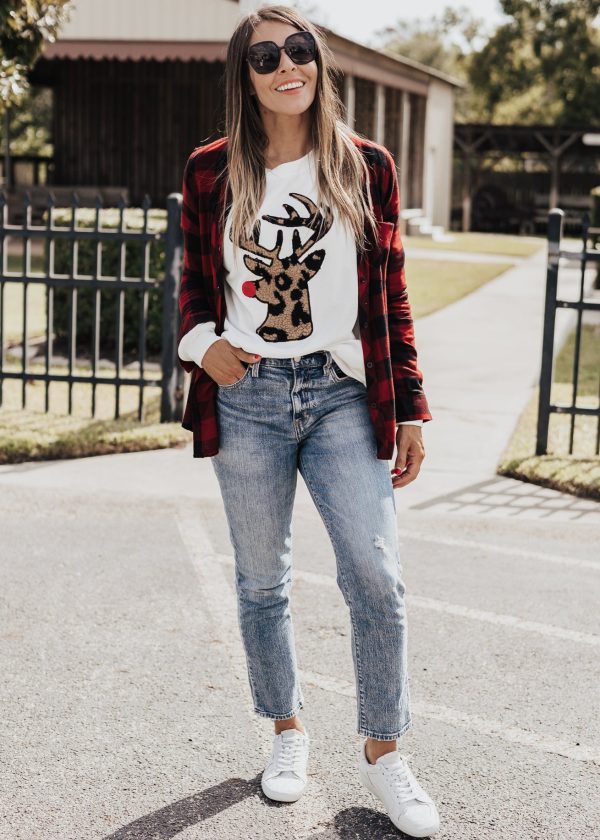 2X: Stacy Flannel *RED BLACK Checkered on Sale - Image 3