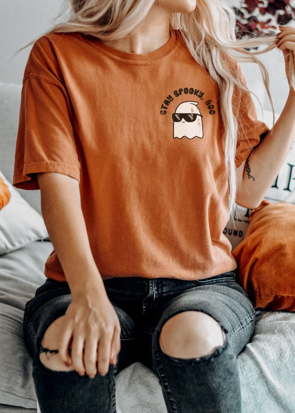Spooky Boo Tee *Yam (S-3X) Online now - Image 2