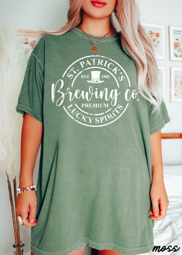 St. Patrick s Brewing Comfort Colors Tee *4 Colors (S-3X) Cheap - Image 4