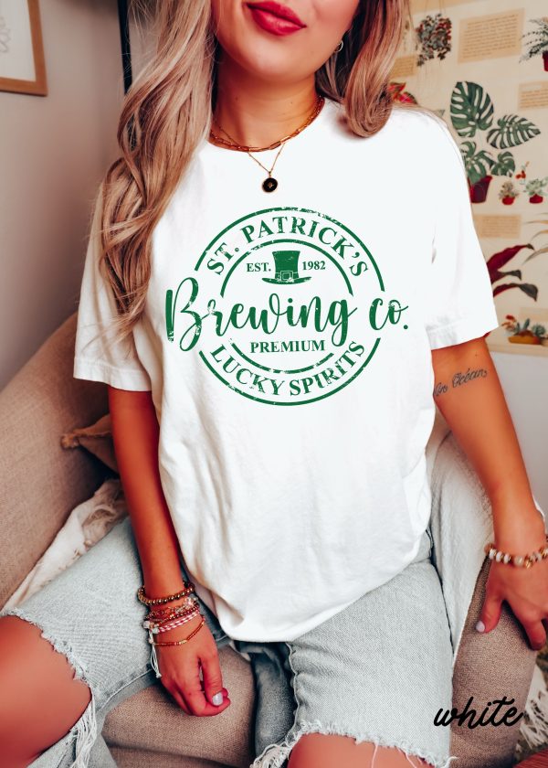 St. Patrick s Brewing Comfort Colors Tee *4 Colors (S-3X) Cheap - Image 3