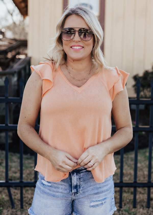 Veronica Flutter Sleeve Top *MANGO Discount - Image 4