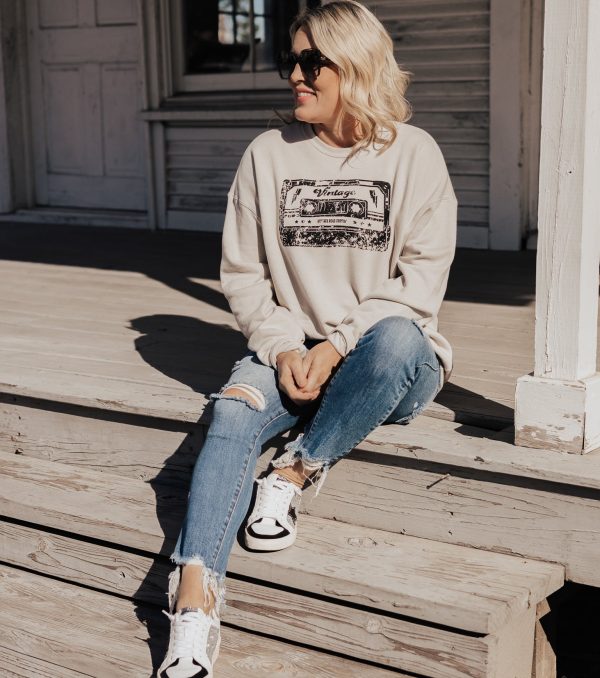 Vintage Cassette Sweatshirt *Dust (S-2X) Supply - Image 3