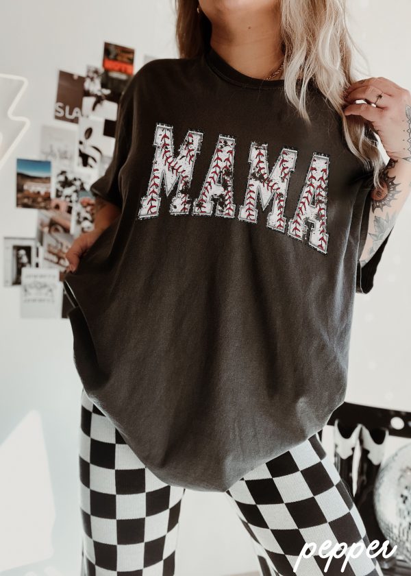 *Baseball Mama Seams Tee *8 Colors (S-3X) Fashion