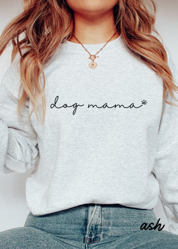 *Dog Mama Cursive Sweatshirt *5 Colors (S-5X) For Cheap - Image 3