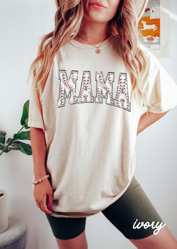 *Baseball Mama Seams Tee *8 Colors (S-3X) Fashion - Image 2