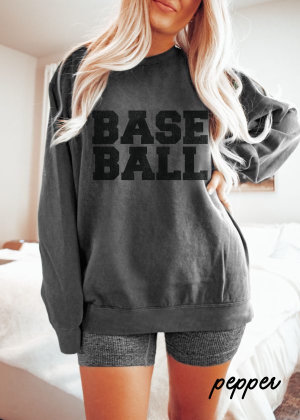 *BASEBALL University Comfort Colors Sweatshirt *8 Colors (S-2X) Online now - Image 3