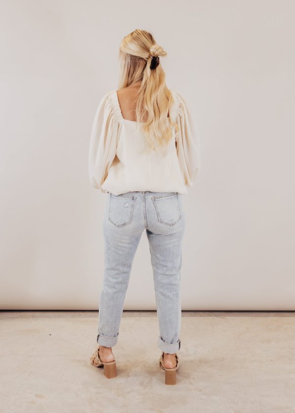 Mary Long Sleeve Blouse *CREAM on Sale - Image 4