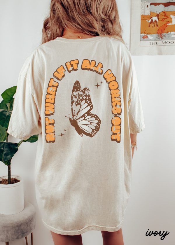 *BACK PRINT What If It All Works Out Tee *9 Colors (S-3X) Hot on Sale - Image 3